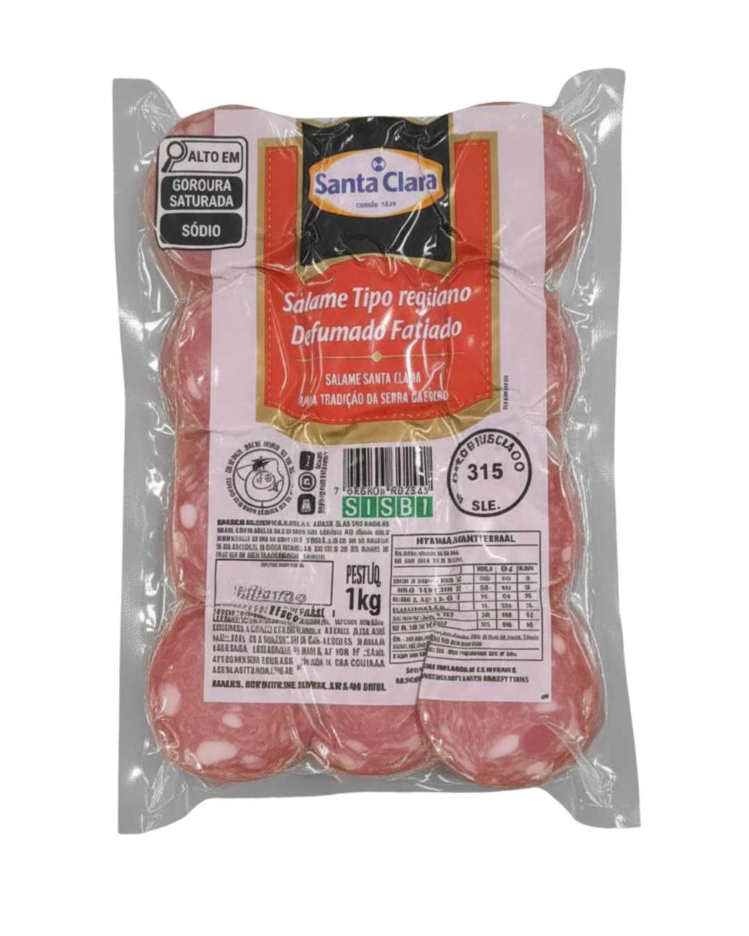 Salame Fat Santa Clara 1kg